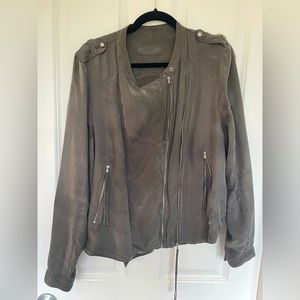 Silky light bomber jacket